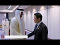 Son Altesse l'Émir se réunit avec le Premier ministre de Singapour