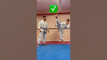 Correcting the Karate mawashi geri roundhouse kick #karate #martialarts#kicks#shotokan ​⁠@nathearn