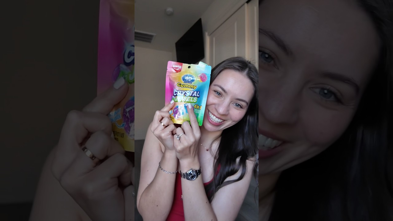 Пробую кристальные жевательные конфеты впервые!! 