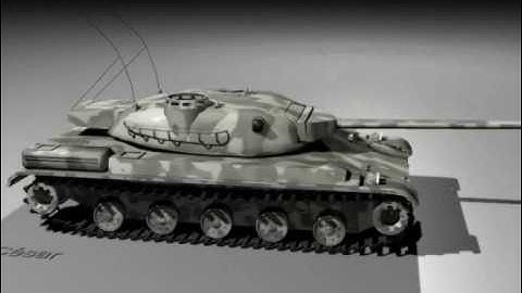 Tank AMX30 modeling 3D