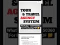 CS Project File || CLASS XII (2025-26) || TOUR &amp; TRAVEL AGENCY MGT SYSTEM