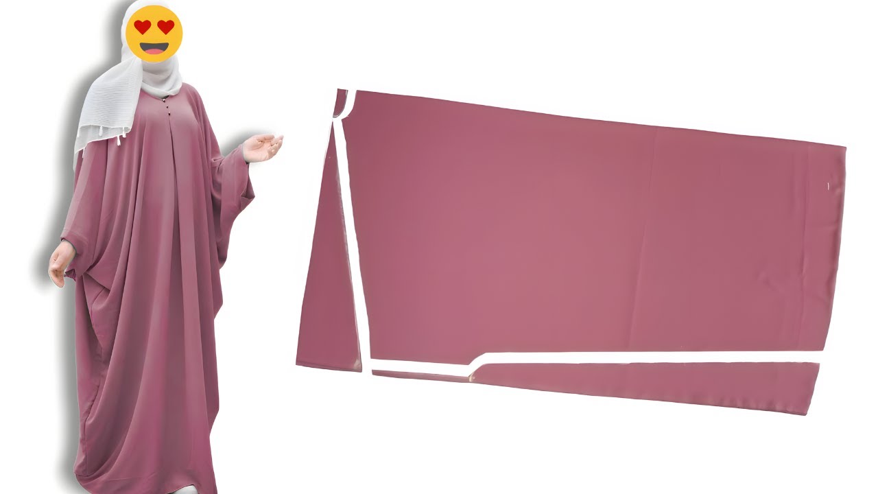 تفصيل عباية فراشة بالبلي فوق الصدر موديل رائع يناسب جميع المقاسات | خياطة عباية خليجي أنيقة جداً