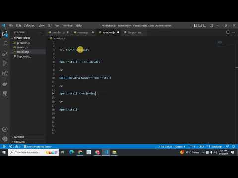 npm install does not install devDependencies node js