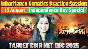 CSIR NET Inheritance Biology ( Genetics) Practice Session I CSIR NET Dec 2025 II Bansal Biology I