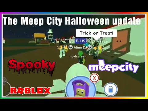 Roblox Meep City Halloween Update Trick Or Treat Youtube - halloween update roblox meepcity youtube