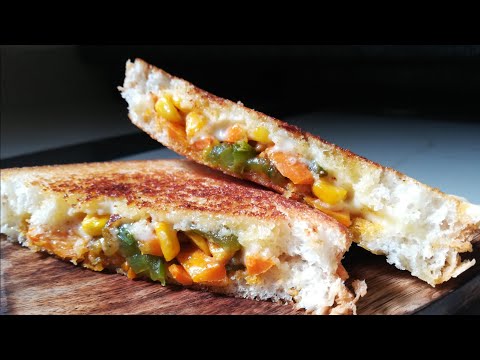 veg-sandwich-in-kannada-|-quick-snack-|-kids-lunch-box-recipe