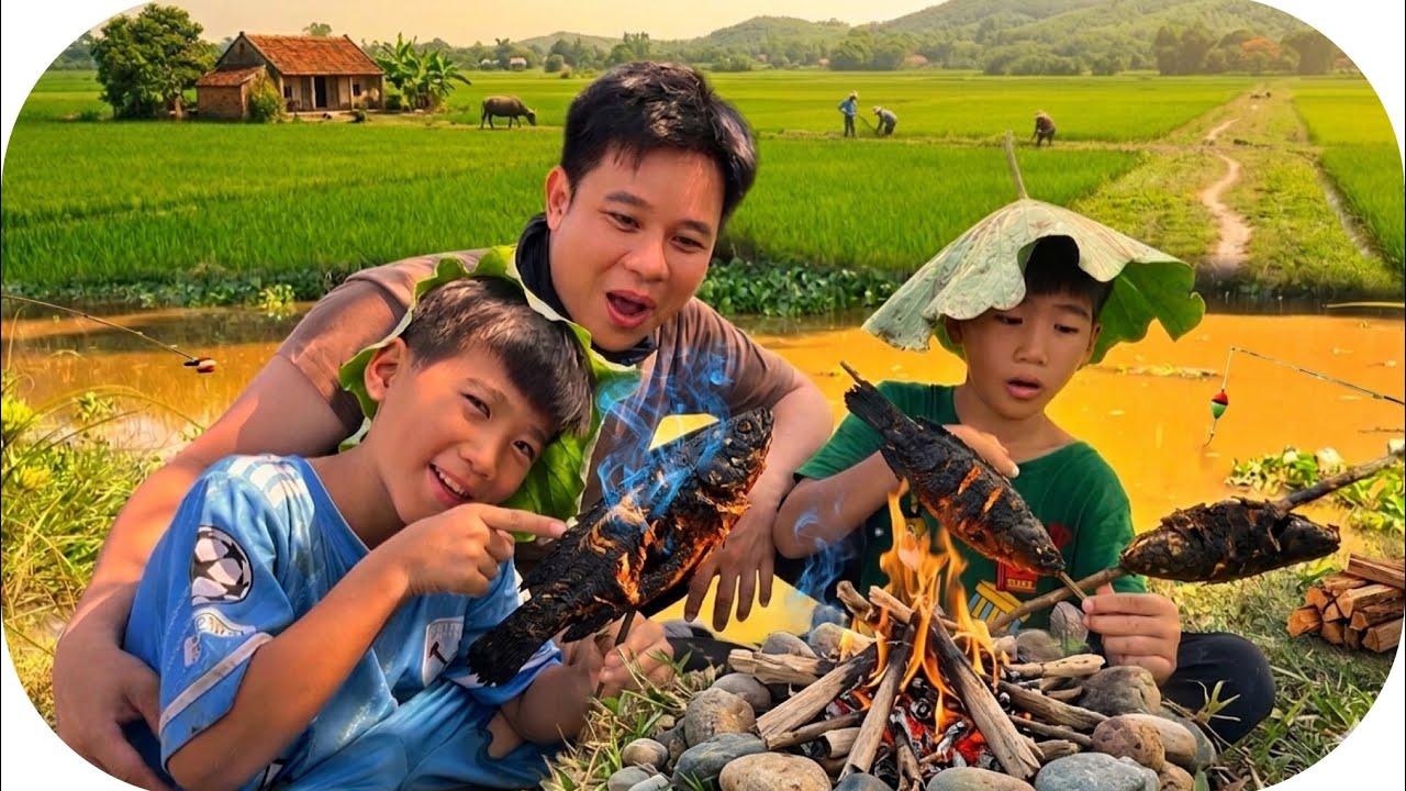 Anh Ba Phải | Câu Cá Rô Nướng Chui 🐟 | Fishing for perch