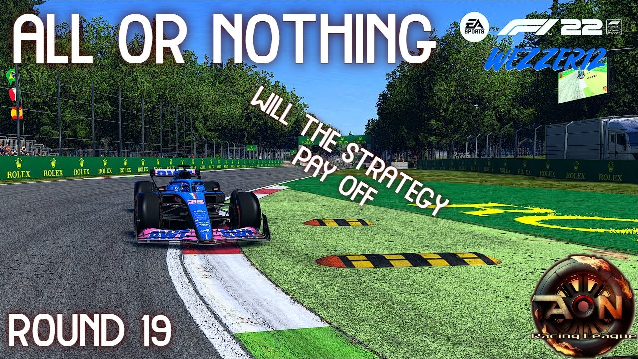 AON f1Racing League Round 19 MONZA | Full Race | Wezzer12 | Gold Tier ...