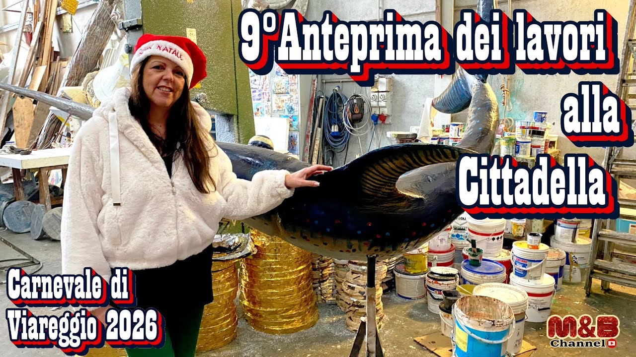 Carnevale di Viareggio 2026...9°Anteprima dei lavori alla Cittadella del Carnevale 