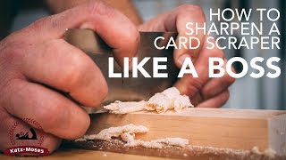 How to Sharpen and Use a Card Scraper Like a Boss  Essential Skills For Woodworking