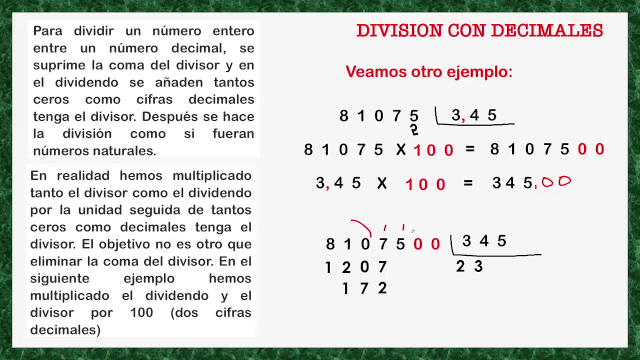 Ejemplos De Divisiones Con Punto Decimal Resueltas Nuevo Ejemplo Images