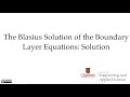Blasius Solution