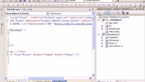 How to use Visual WebGui within an ASP.NET site
