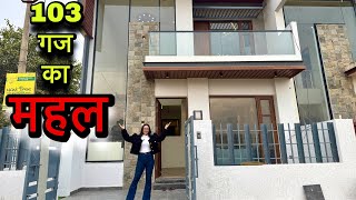 Brand New 103 Gaj Luxury 3 BHK Duplex House With Luxury Interior Design | Beautiful Home Tour 