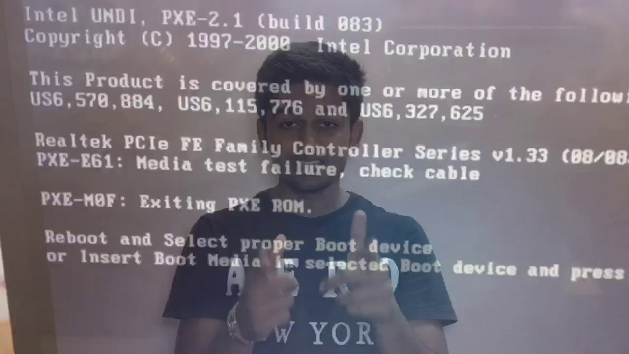 Reboot And Select Proper Boot Device Insert Boot Media In