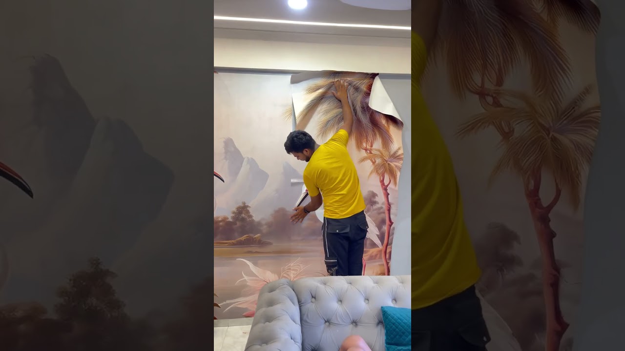 3d 5d wallpaper design, 3d tropical wallpaper, 9892697457, customise wallpaper 