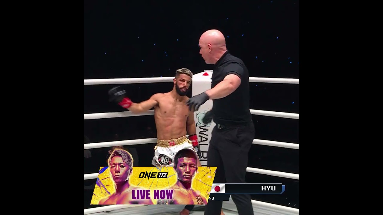What a KNEE 🦵 Hyu moves to 3-0 in ONE with a shocking first-round