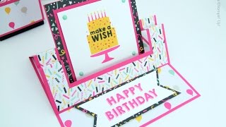 It's My Party Fancy Fold Swing Easel Card Stampin' Up! UK