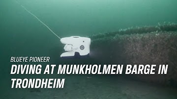 Diving at Munkholmen Barge in Trondheim, Norway | Blueye Pioneer