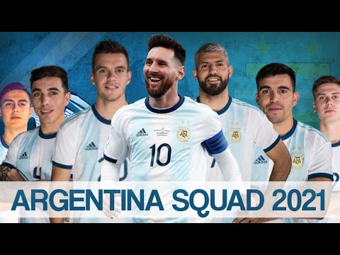 Argentina Full Squad Copa America 2021 Argentina Copa America 2021 Youtube