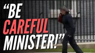 Cabinet Minister Blames Booming Journalist's Voice for Downing Street Stumble