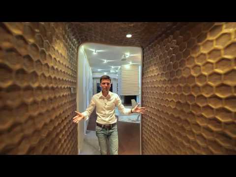 Видео: Футуристическая квартира аксиомы в черно-белом дизайне Geometrix