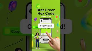 Brat Color Hex Code  Exact Brat Green Hex Code for Designers