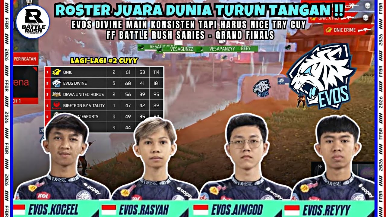 FULL HIGHLIGHT EVOS DIVINE‼️Free Fire Battle Rush Series - Grand finals