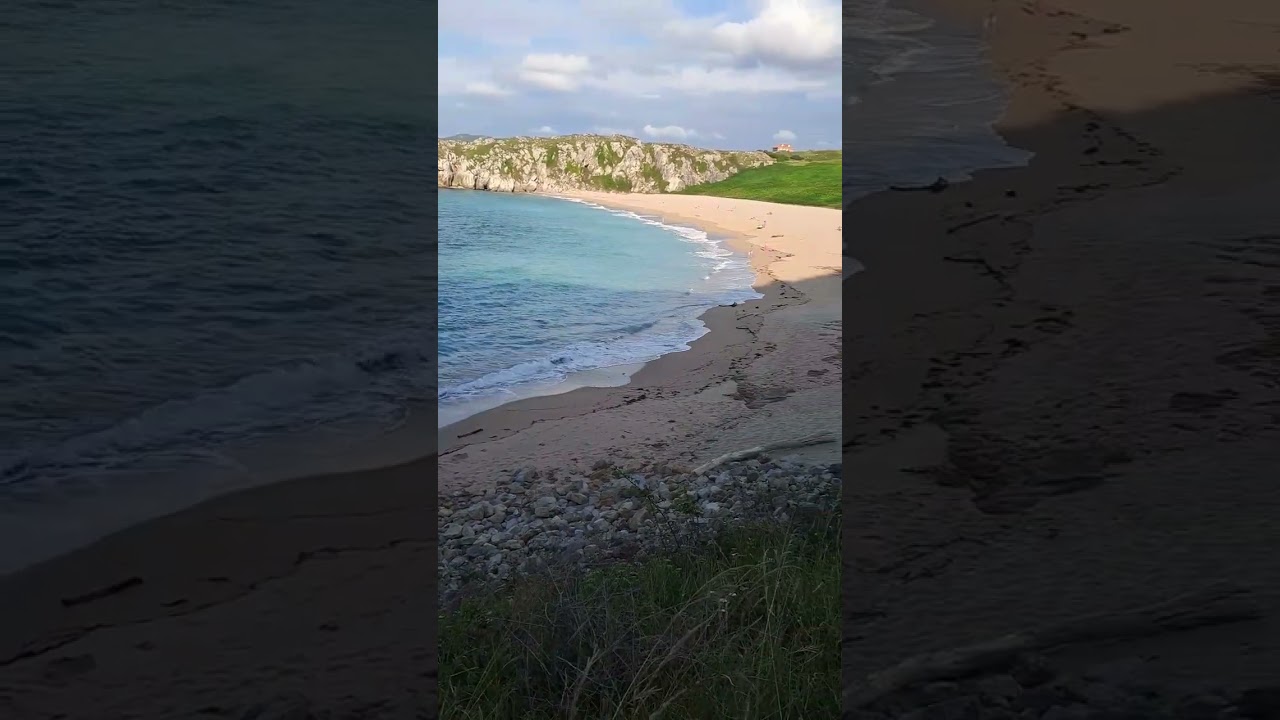 Playa de Usgo en Miengo Cantabria.