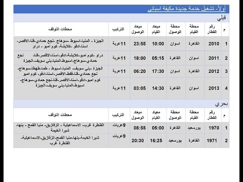 فيديو: كيف تعرف جدول القطارات في أيام العطلات