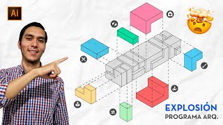 Explosión ISOMÉTRICA Programa ARQUITECTONICO | Gerardo Huizar