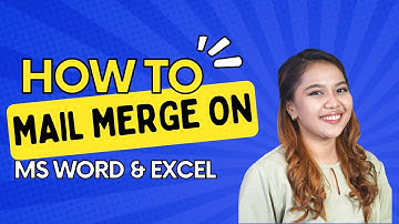 MAIL MERGING USING MS WORD & EXCEL (Tagalog)