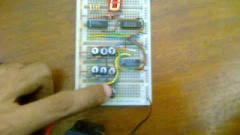 Codificador de prioridad Decimal / BCD 74147: Sistema de visualización numérica con teclado