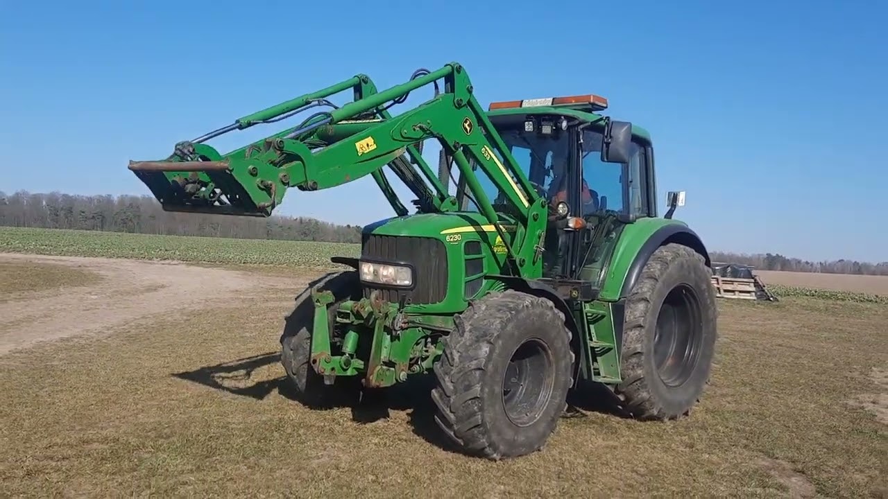 John Deere 6230 Premium + tur John Deere 633 AGROFIRMA Sadowski