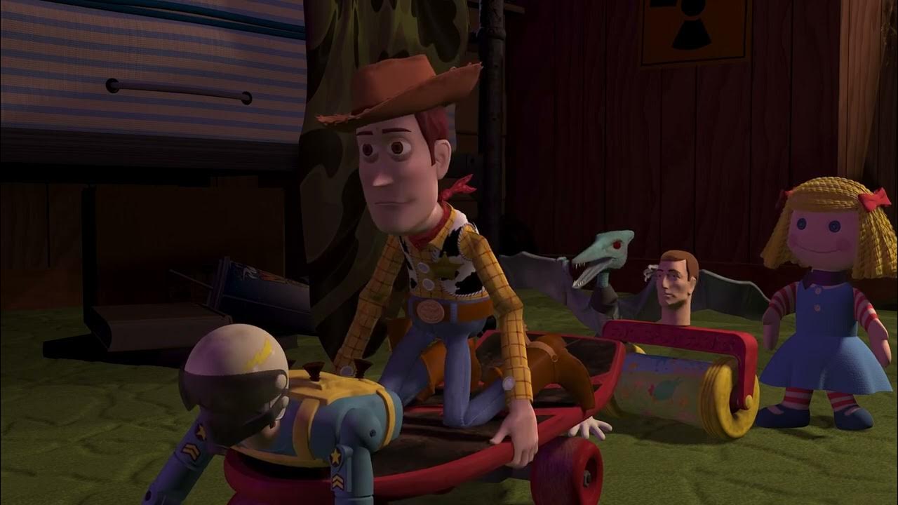 Toy Story Woody Fails To Escape Sid's House Toy Story - Woody and Toys escape Sid's House - YouTube
