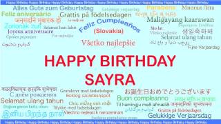 Sayra   Languages Idiomas - Happy Birthday