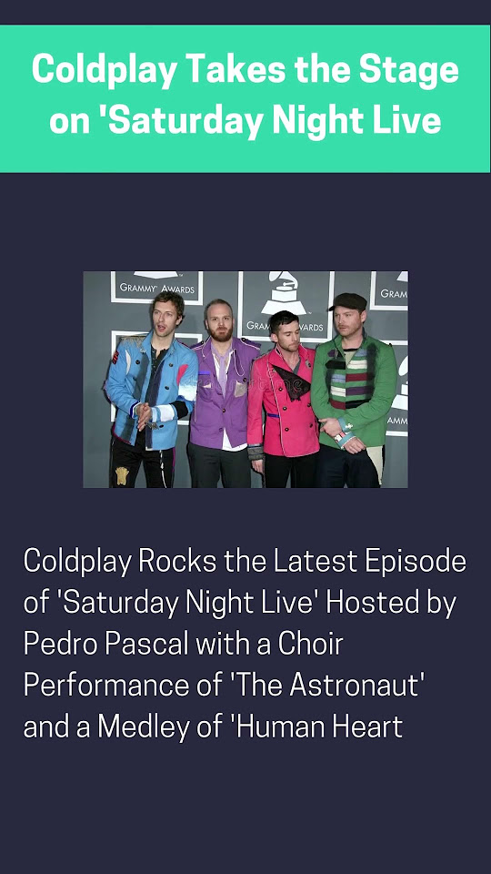 Coldplay Takes the Stage on 