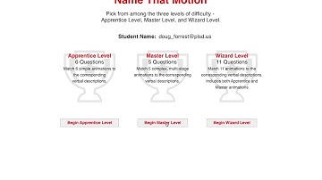 Name that Motion video tutorial
