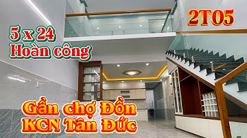 Bán nhà gần chợ đồn KCN Tân Đức ( 5 x 24 - SHR Hoàn Công) 1 trệt 1 Lửng - 3 phòng ngủ | giá 2 tỷ 50