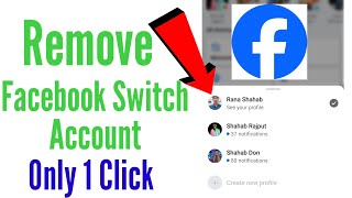 how to remove facebook switch profile  facebook ka dusra account kaise delete kare