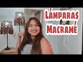 Lámparas de Macramé, Lámparas recicladas