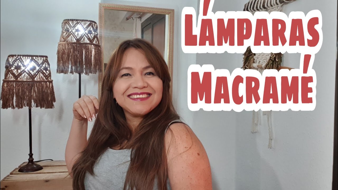 Lámparas de Macramé, Lámparas recicladas