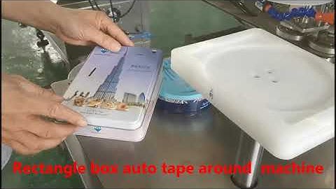 Rectangle box auto tape around machine,container tape around machine,automatic tape sealing machine