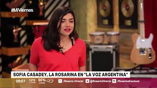 CANAL 5 ROSARIO – ROSARIO DIRECTO – SOFIA CASADEY, LA ROSARINA EN “LA VOZ ARGENTINA”