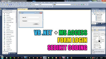 Membuat Form Login di VB .Net Database Microsoft Access
