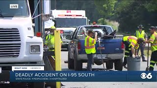 Report of gunshots heard before deadly I-95 accident