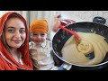 MY BRITISH WIFE MAKES KADA PARSAD FOR GURPURAB | Atte Ka Halwa