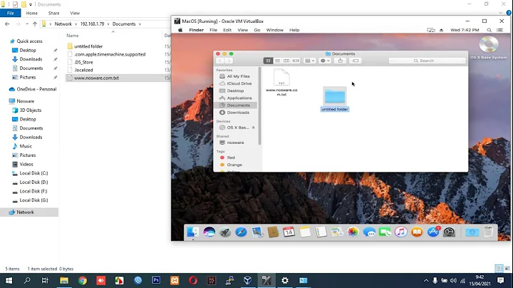 Sharing Folder Windows + Mac OS VirtualBox