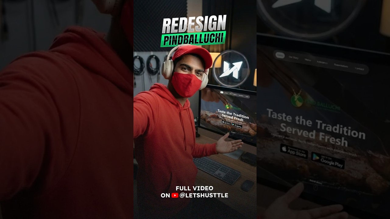 Giving  @officialPindBalluchi   a Modern Makeover! 🎨 UI/UX Design Challenge
