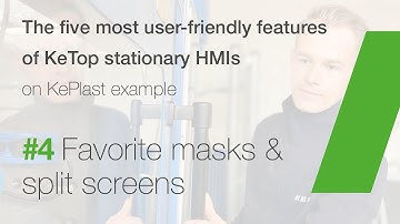 The five most user-friendly features of stationary HMIs | #4 Favorite masks & split screens